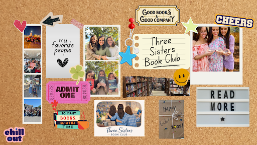 Three Sisters Book Club community collage