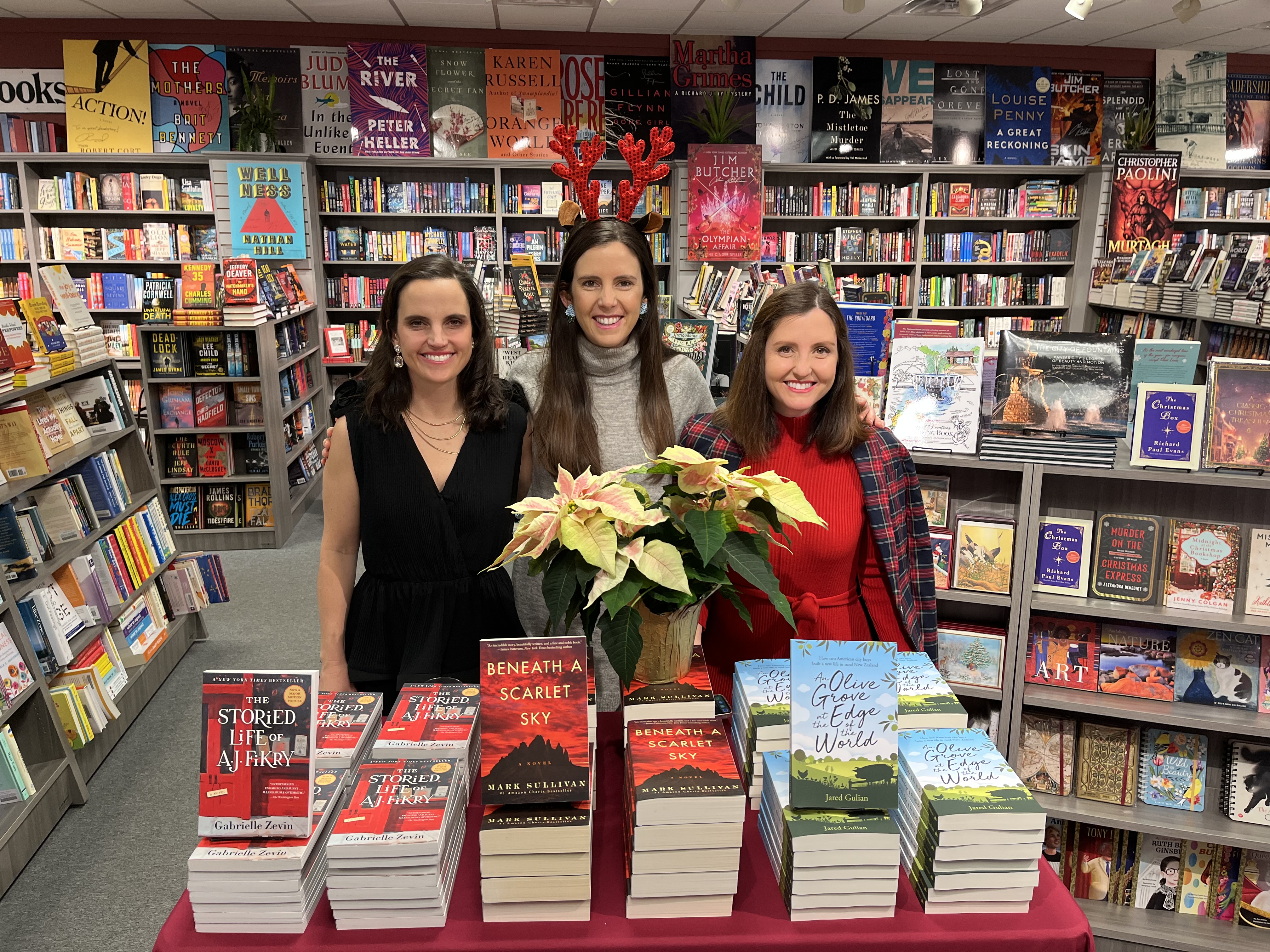 The Three Sisters - Molly, Katarina, and Emily at a bookstore